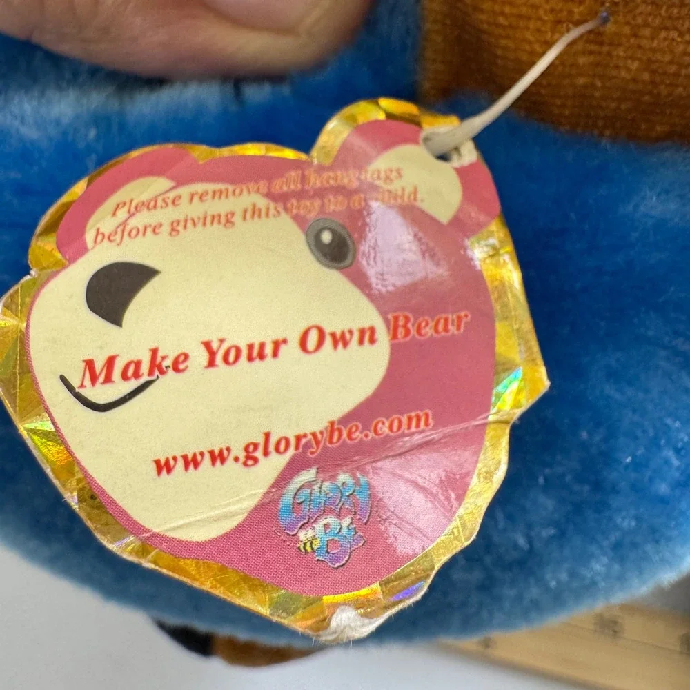 VTG RARE Glory Be FFA National Ag E Bear Blue Gold‎ Plush Stuffed Animal 2003
